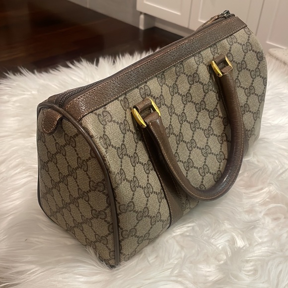 Gucci Supreme GG Vintage Boston Monogram Doctors Bag - Picture 5 of 16